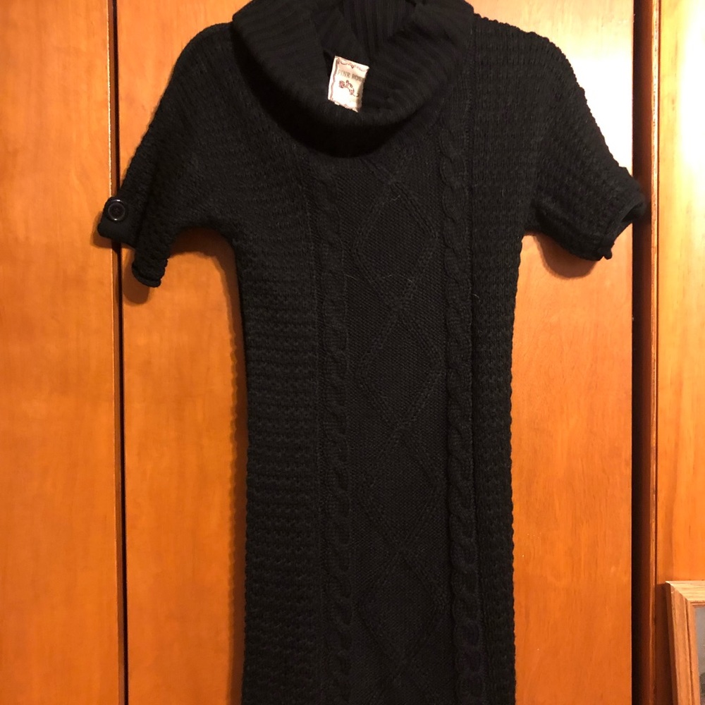 Black sweater dress